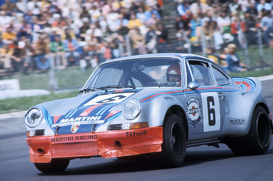 Gijs van Lennep (NL) and Herbert Müller (CH) in the Porsche Carrera RSR 911 360 0686 R7 entered by Martini Racing/Porsche AG