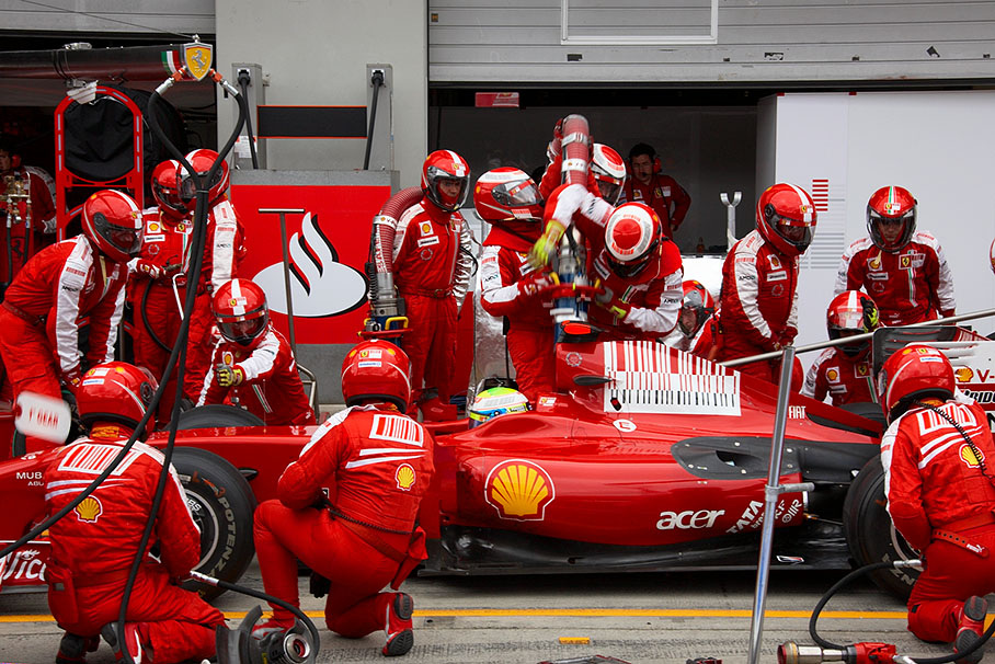 Pit stop of Felipe Massa, Ferrari