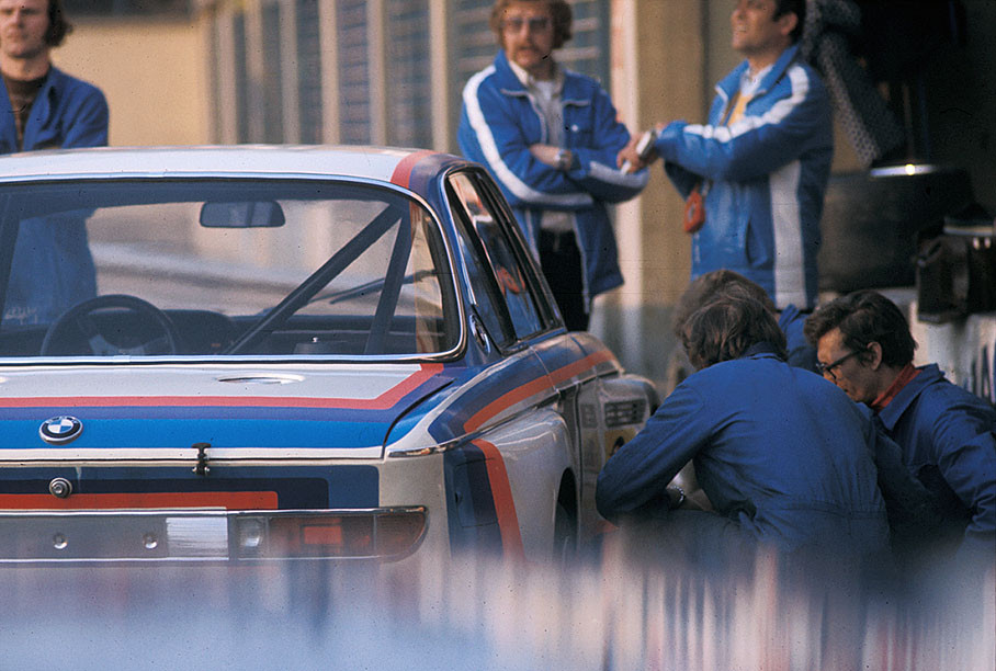 Tione Hezemans (NL) / Dieter Quester (A), BMW Motorsport (D), BMW 3.0 CSL, Monza 4 Hours 1973, European Touring Car Championship (round 1)