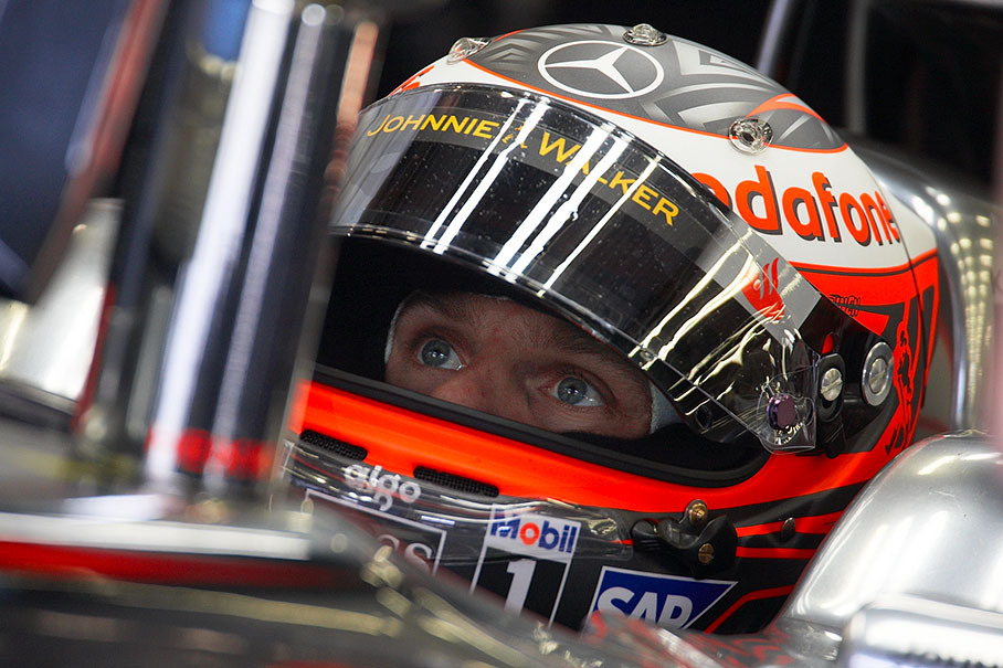 Heikki Kovalainen during practice in McLaren Mercedes pits