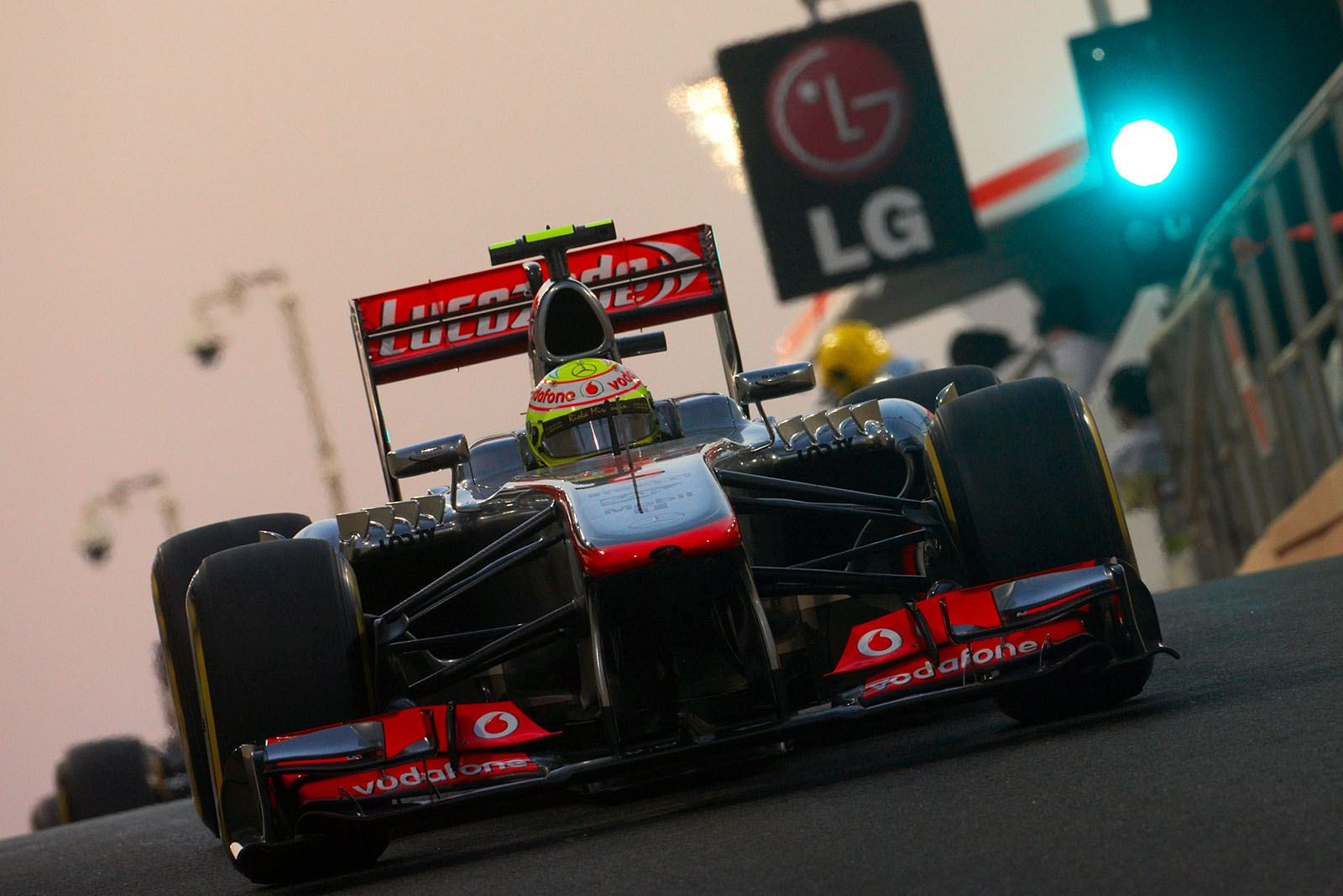 Sergio Perez, McLaren-Mercedes, during Saturday's qualifying session