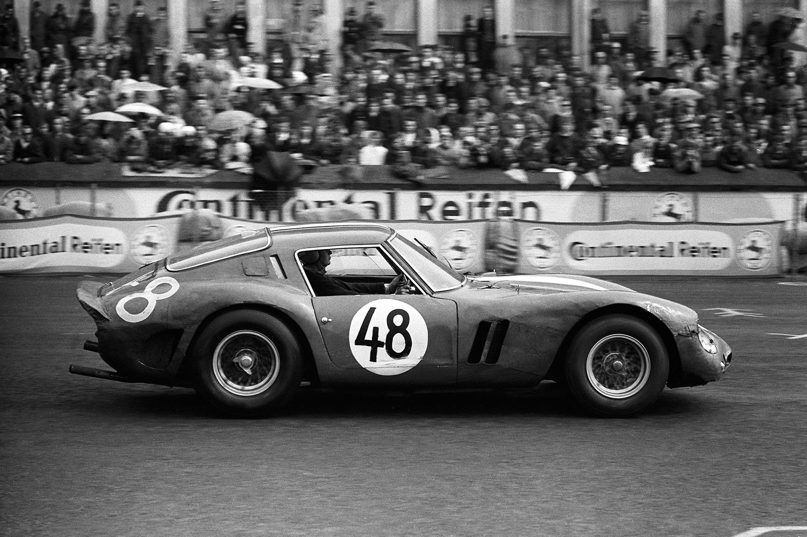 Kalman von Csazy (CH) and Karl Foitek (CH) drive the Ferrari 250 GTO #3809GT to 30th place