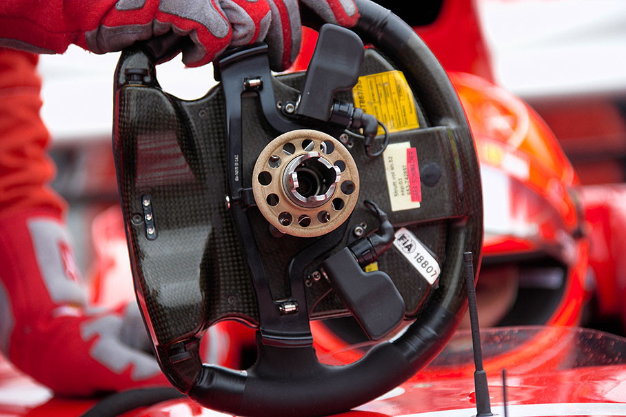 Schumacher's steering wheel