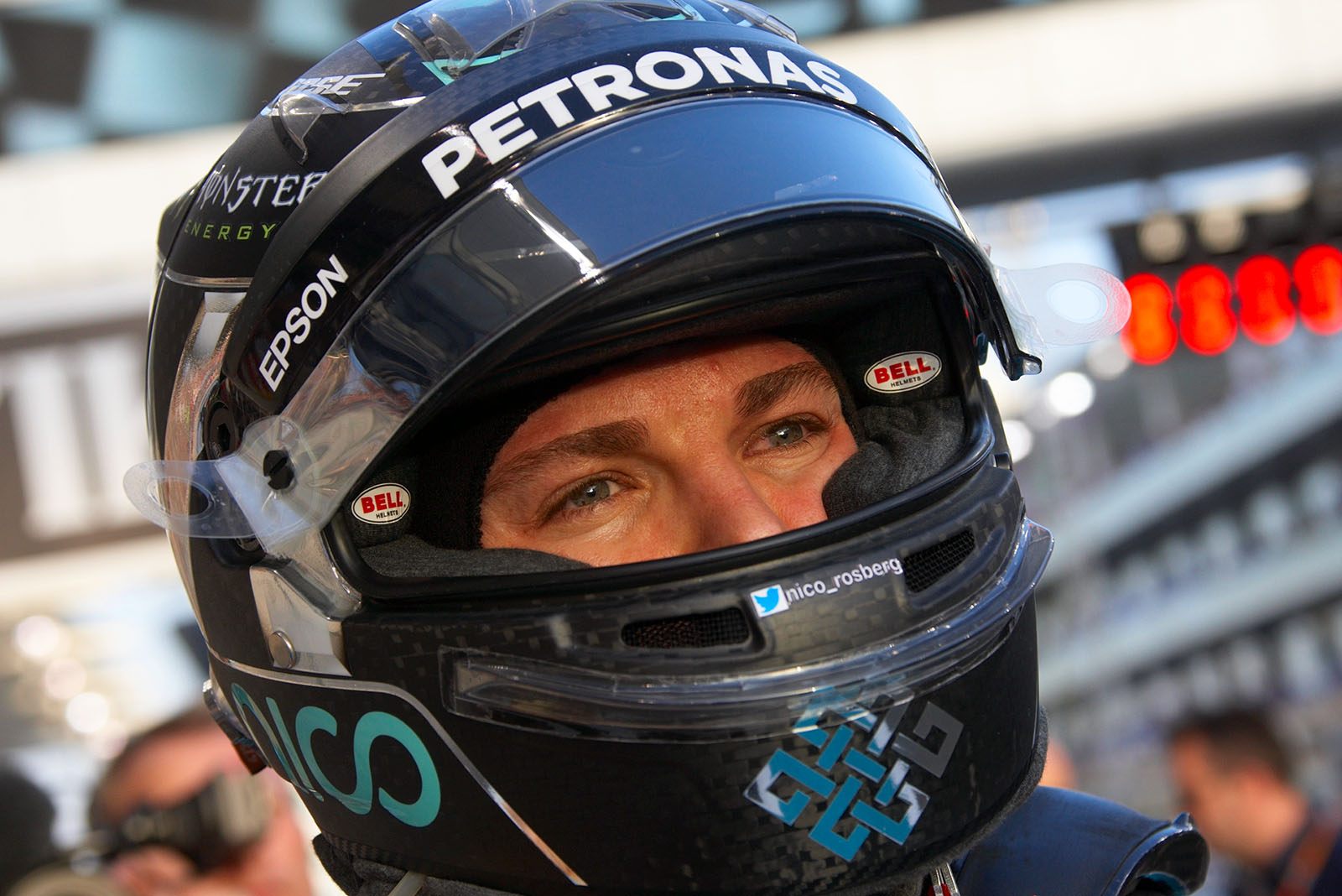 Nico Rosberg, Mercedes, on the grid, Abu Dhabi Grand Prix, 2016