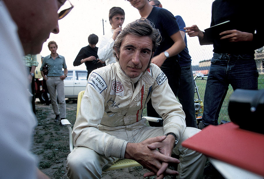 Jo Siffert gives an interview, German GP Hockenheim 1970