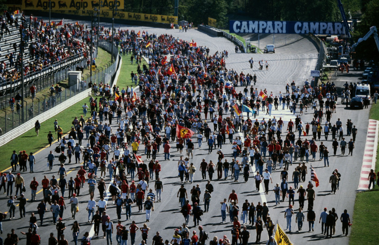 Fans after the race