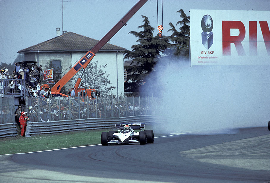 Nelson Piquet of Brabham-BMW, retires again with a turbo failure on the 1.5 t/c Brabham BT53-BMW 4