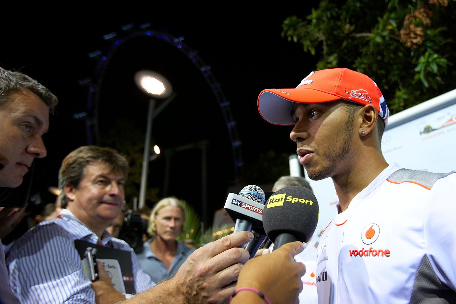 Polesetter Lewis Hamilton of McLaren