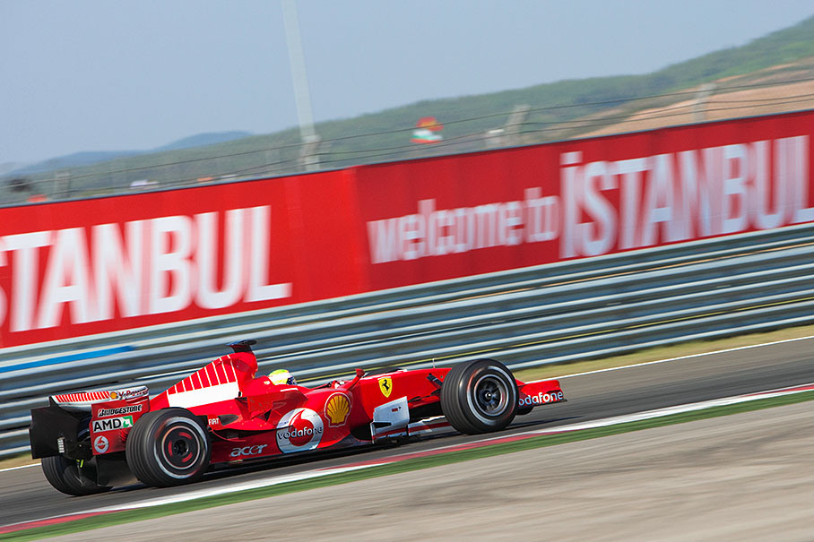 Felipe Massa on the way to his first victory