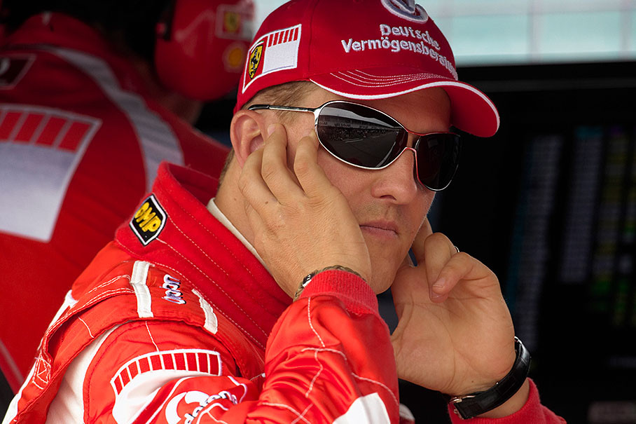 Michael Schumacher on Friday morning practice