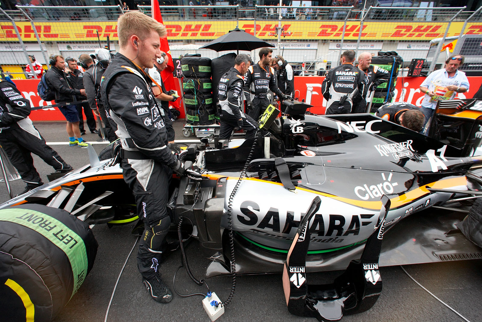Front row position for Hulkenberg's Force India, Spielberg, Austrian Grand Prix, 2016