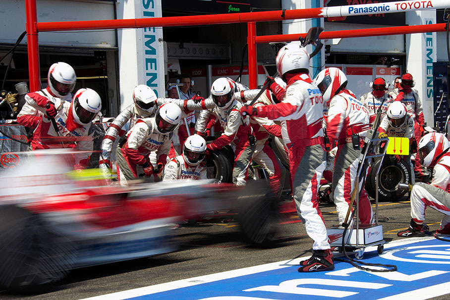 Ralf Schumacher's second pit stop in lap 46