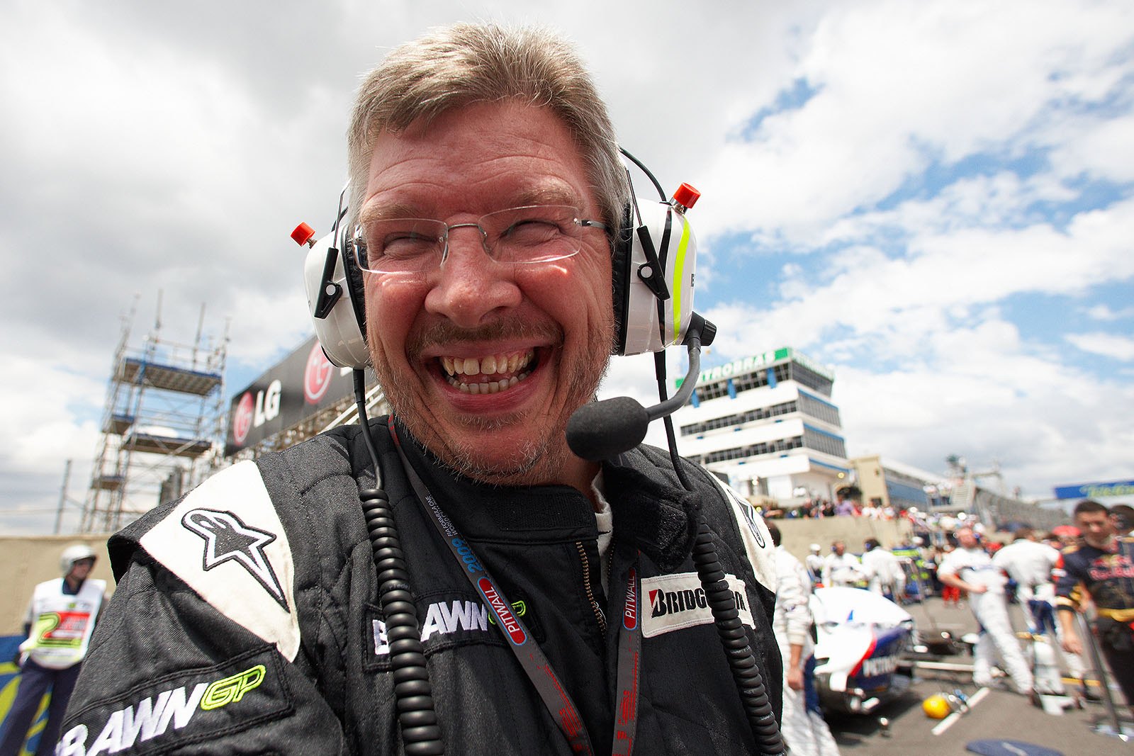 A knowing grin from Ross Brawn