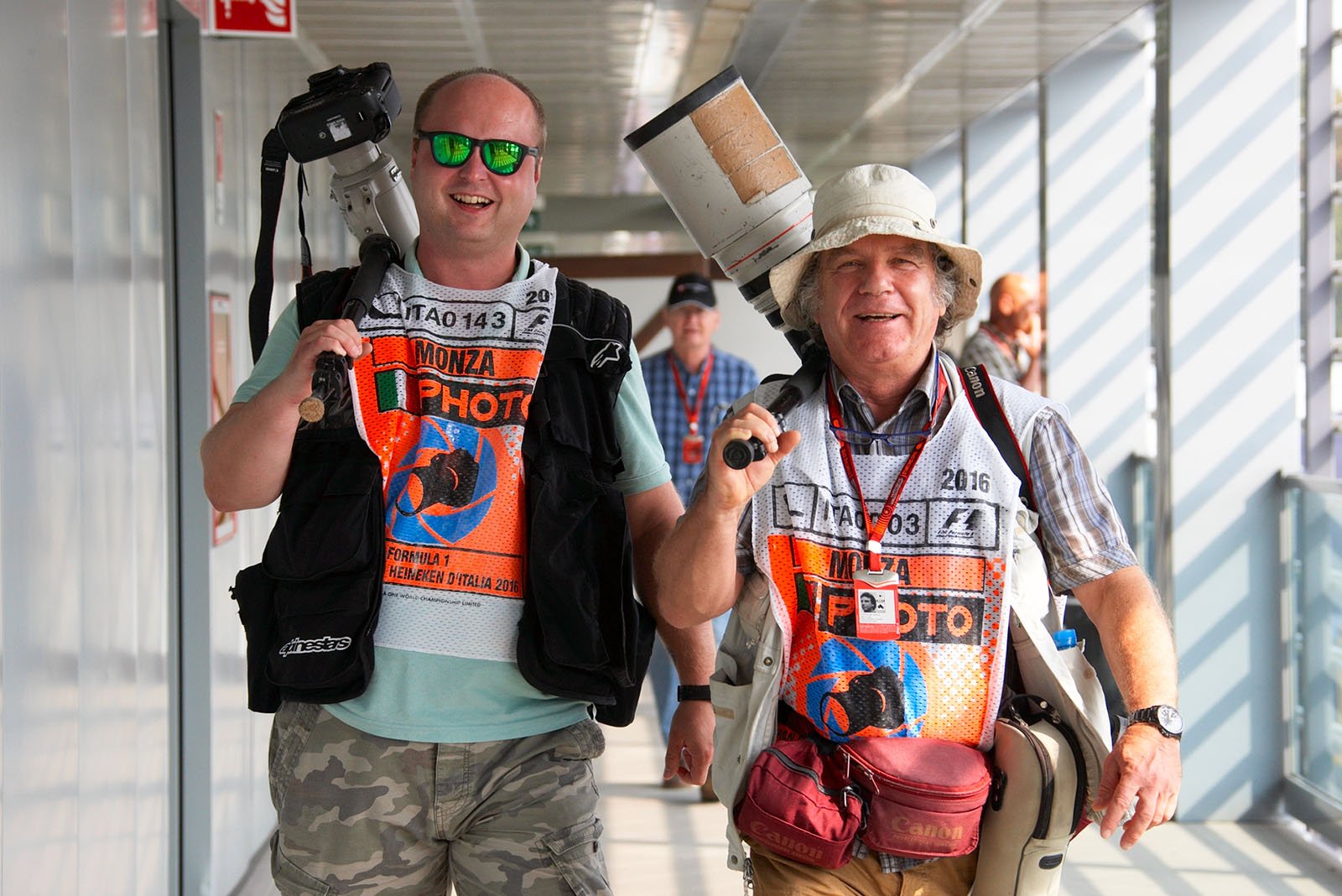 Two established F1 photographers: Martin Trenkler and P.-H. Cahier, Monza, Italian Grand Prix, 2016