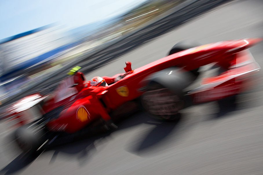A zoom of Kimi Raikkonen, Scuderia Ferrari