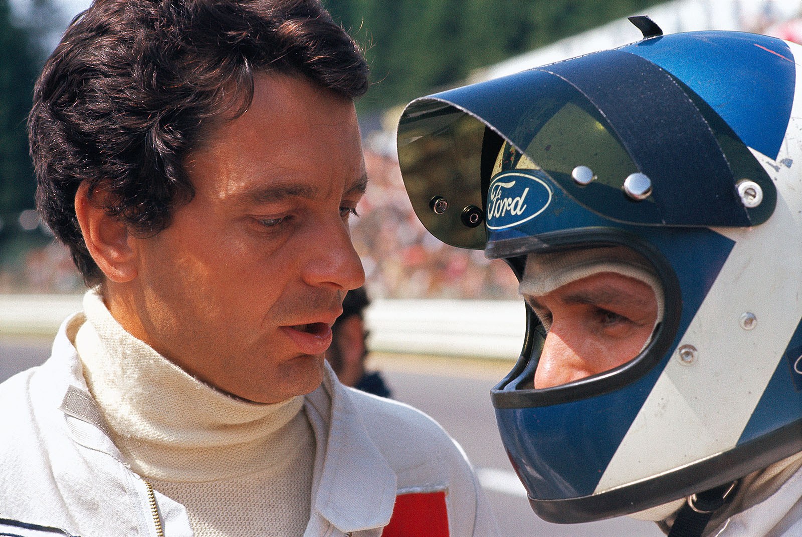 Alex Soler-Roig (E), at the left, becomes third placed with a Ford Capri RS 2600 at the 24h race of Spa