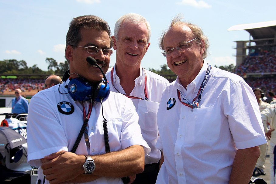 BMW bosses together on the grid: Mario Theissen, Helmut Panke and Burkhard Goeschel