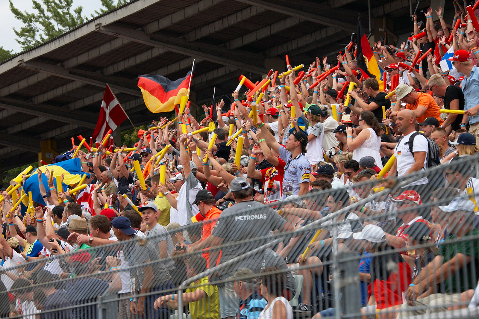 German F1 race fans