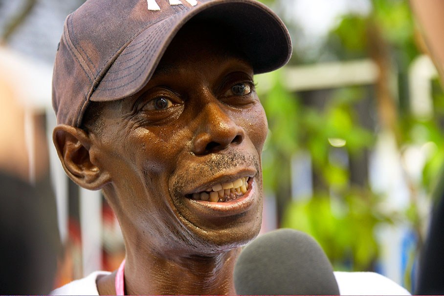 Maxi Jazz from Faithless music group.