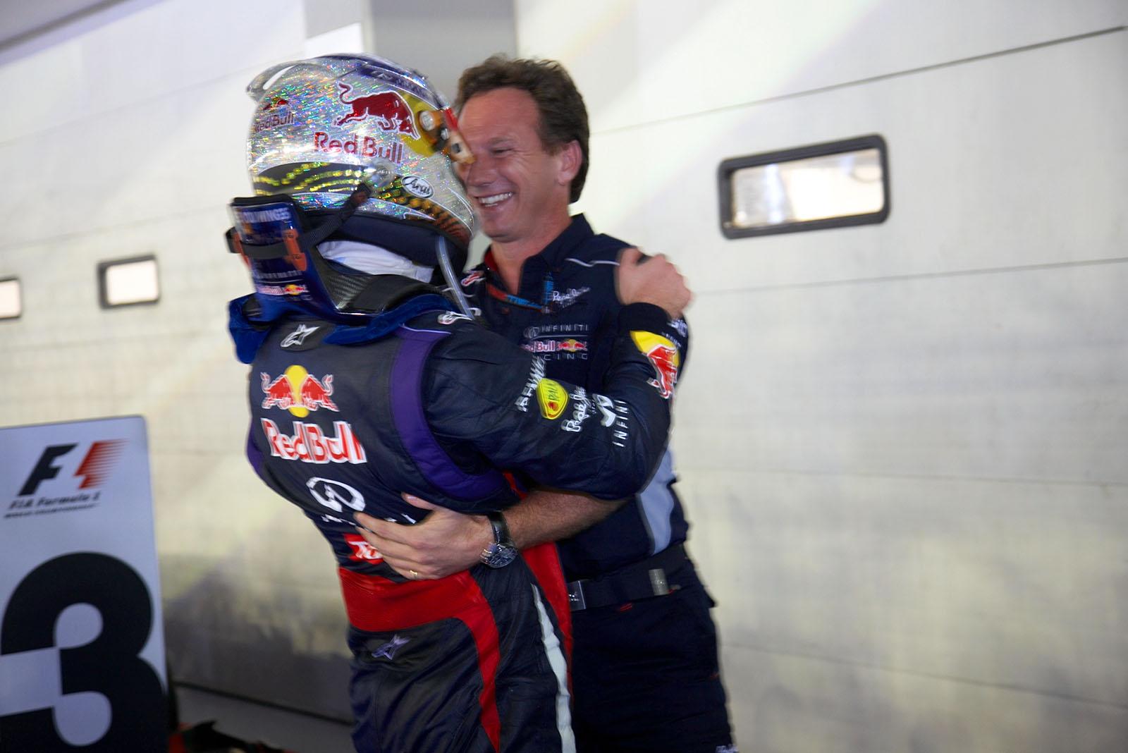Red Bull team principal Christian Horner is delighted after Vettel’s 7th victory this season