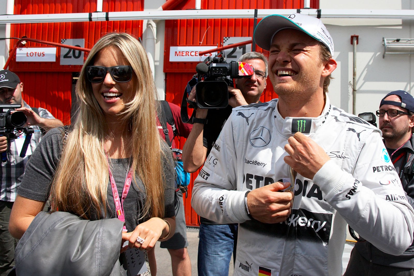 Nico Rosberg and his girl friend Vivian Sibold, Spanish Grand Prix, Barcelona, 2013