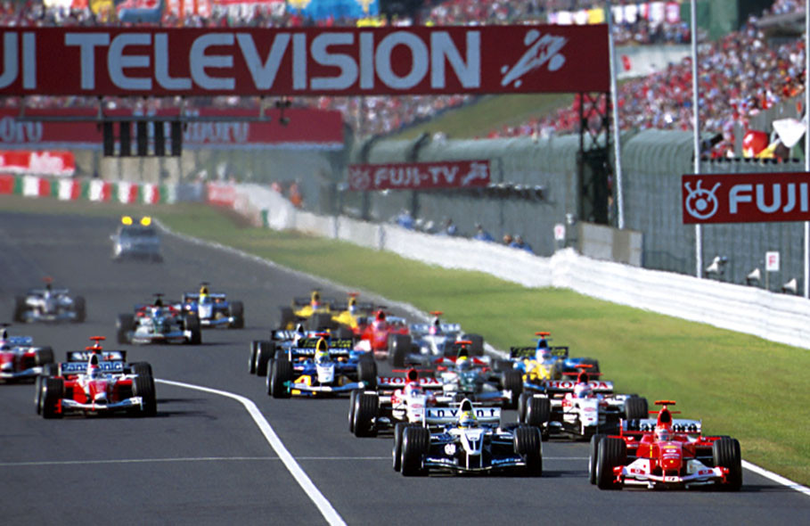 Start of the Japanese GP 2004 in Suzuka