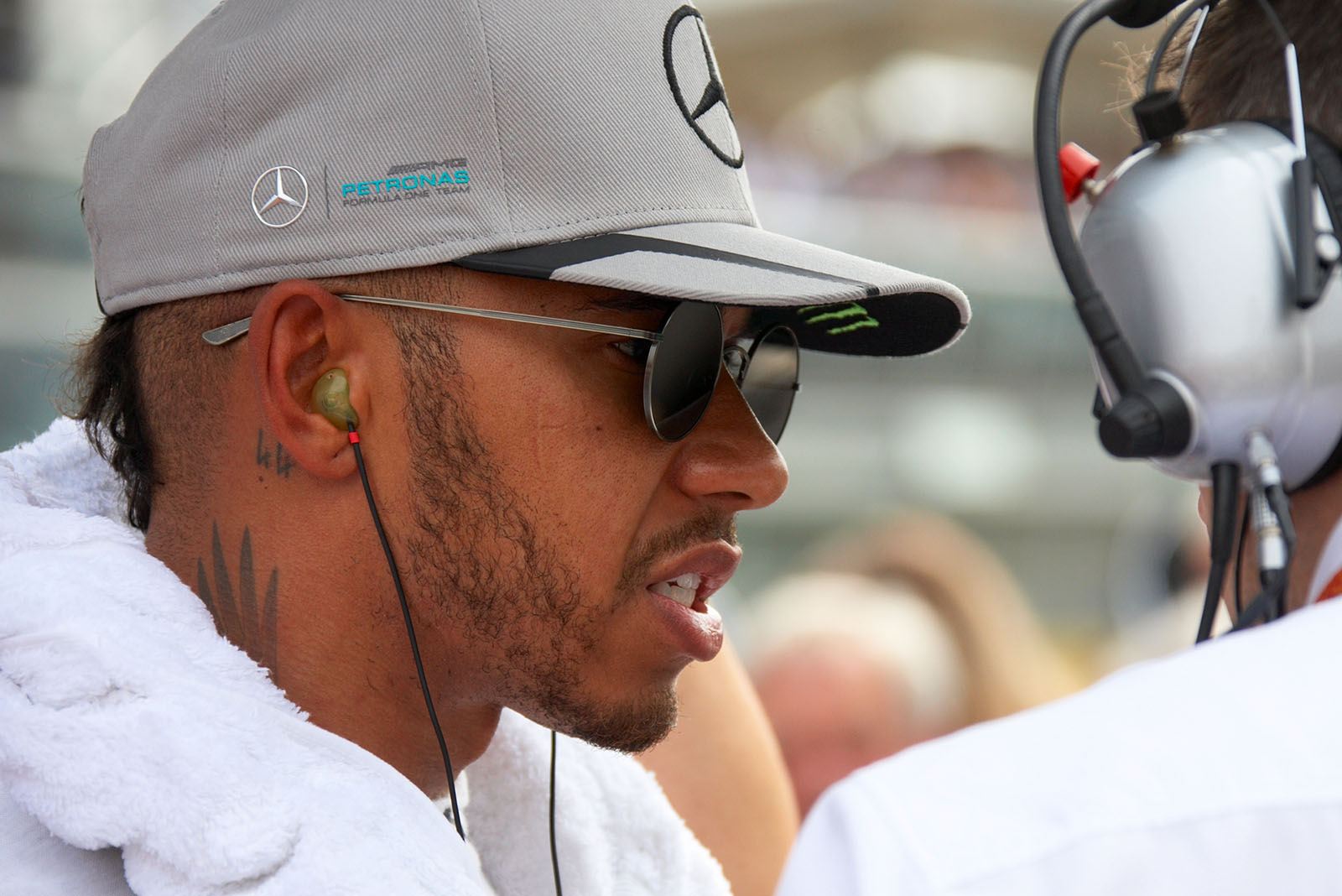 Lewis Hamilton on the front row of the grid, Monza, Italian Grand Prix, 2016