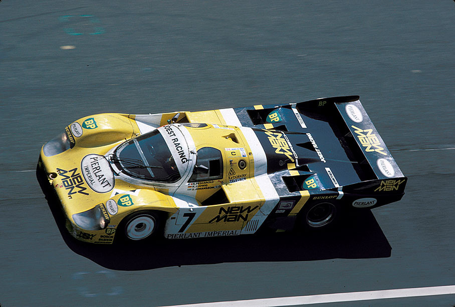Henri Pescarolo (F) and Klaus Ludwig (D) on Porsche 956B 117 entered by New-Man Joest Racing