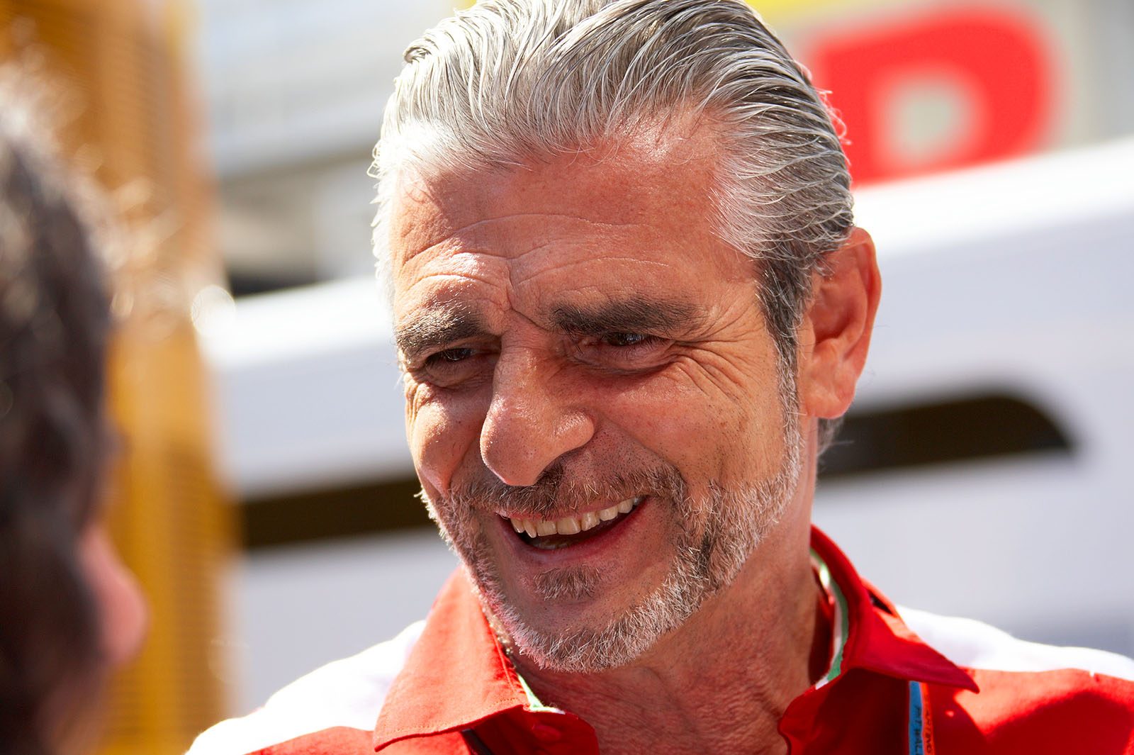 Maurizio Arrivabene, "well arrived" team principal of the Ferrari F1 Team