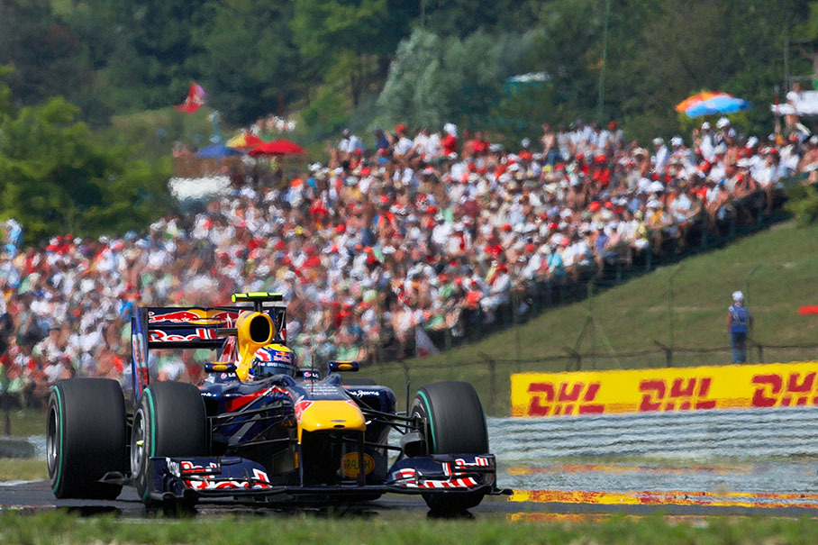 Race leader Mark Webber, Red Bull Racing
