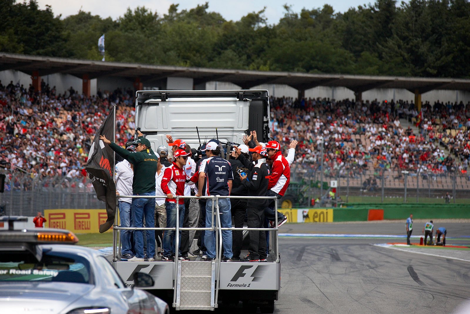 Drivers parade