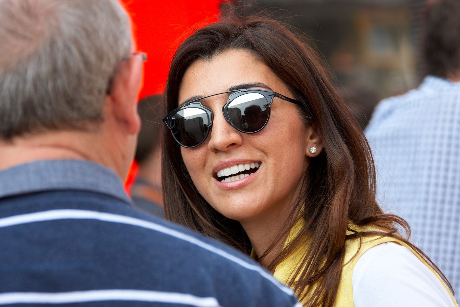 Brasilian Fabiana Flosi, since 2012 'Mrs Ecclestone', Monza, Italian Grand Prix, 2016