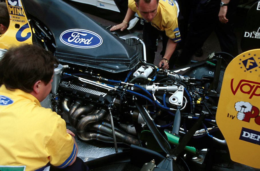 active suspension and engine