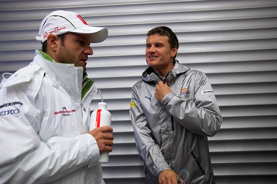 It's cold in Spa as the drivers meet up before the drivers parade on Sunday