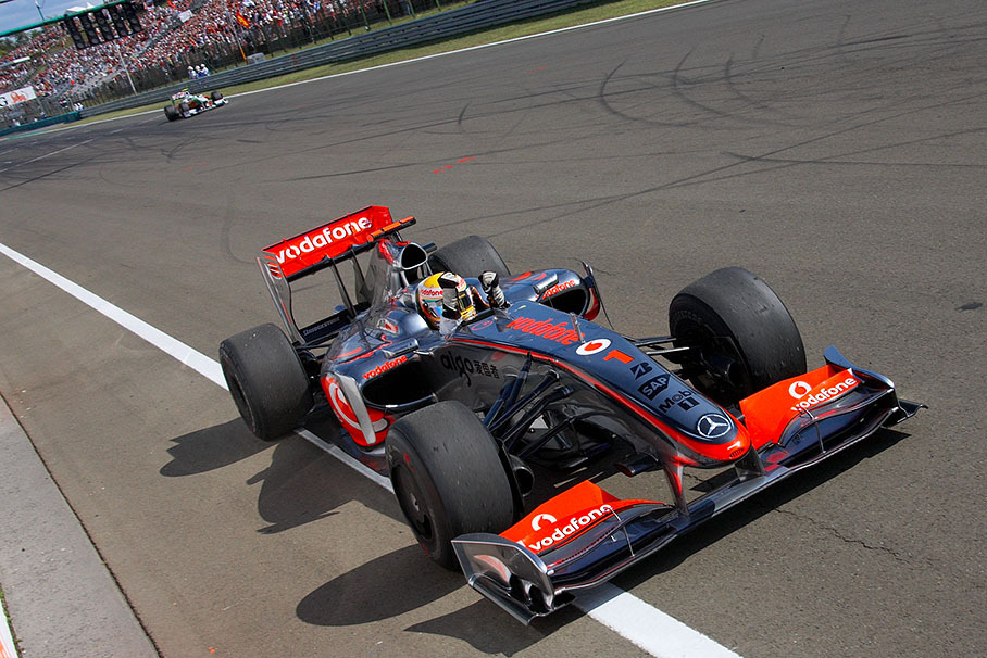 Lewis Hamilton, McLaren Mercedes, wins the Hungarian Grand Prix