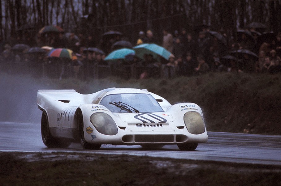 Vic Elford (GB) and Denny Hulme (NZ) in the Porsche 917K #023 entered by Porsche Salzburg become 2nd