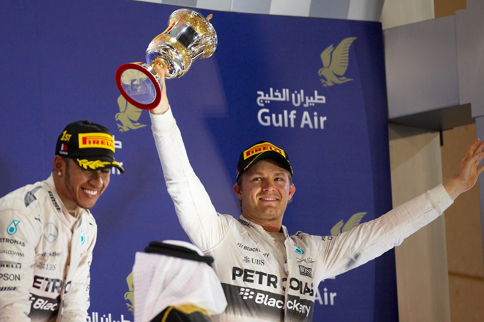 3rd place for Nico Rosberg, Bahrain Grand Prix, 2015