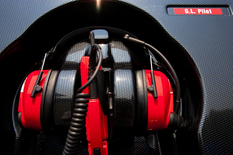 Ferrari communication unit in ready-to-use position