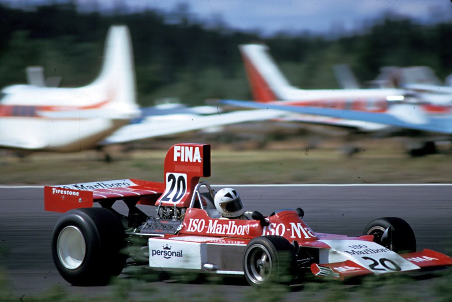 Richard Robarts als Ersatz f¸r den D‰nen Tom Belsˆ im Iso-Williams FW02 beim GP Schweden 1974