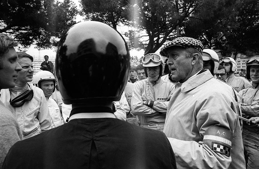Drivers briefing before the Grand Prix in Monaco 1967