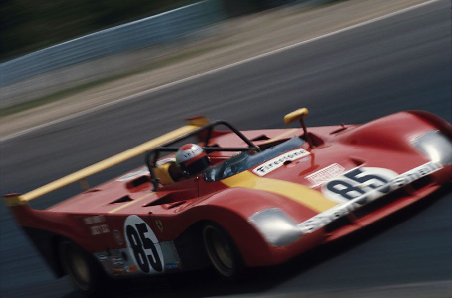 Mario Andretti (USA) on the winning Ferrari 312PB #0896