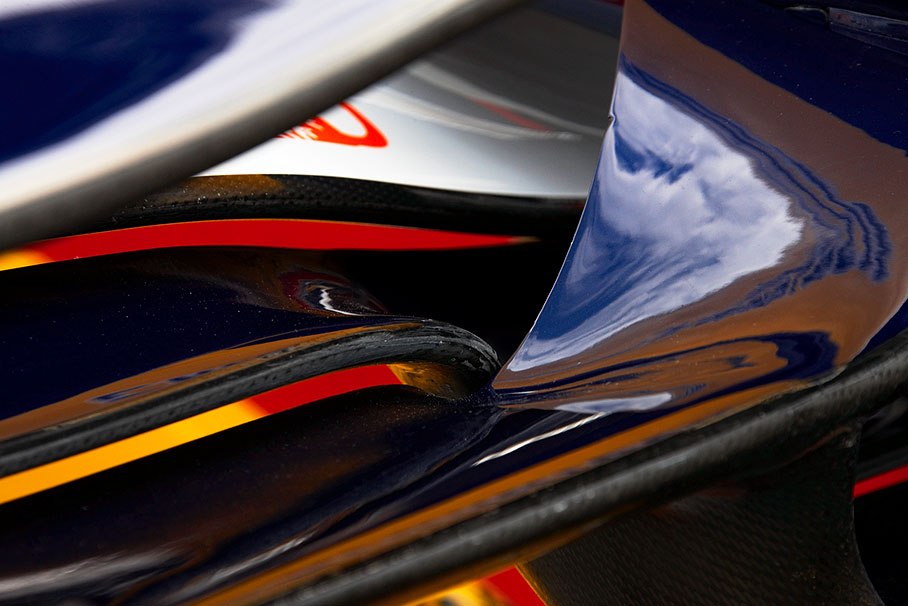 Details of a Renault wing