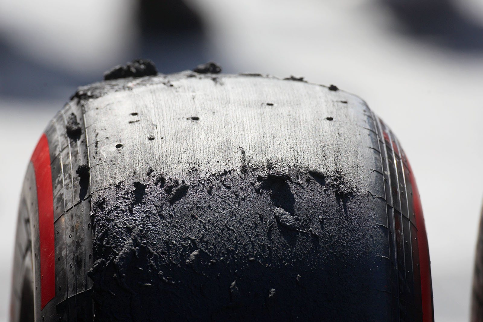 Used super soft slick front tyre, Spielberg, Austrian Grand Prix, 2016