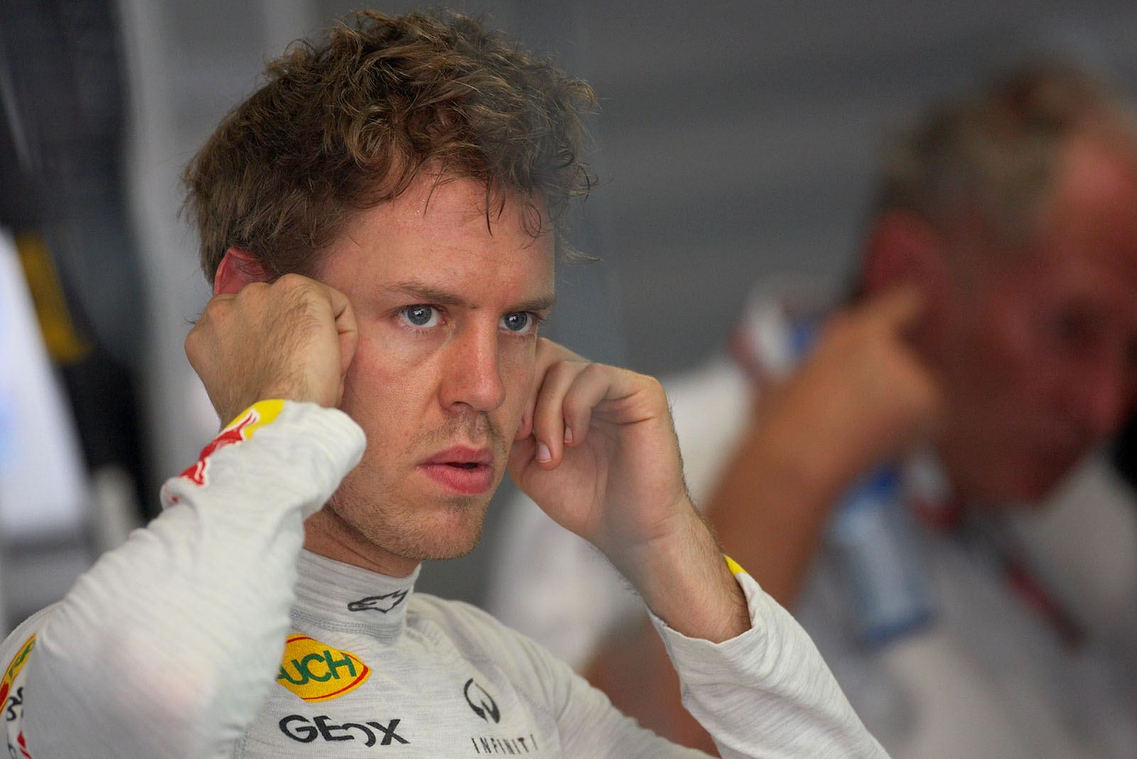 Besides all the fun, Sebastian Vettel has to focus on setting up the race car for the new track