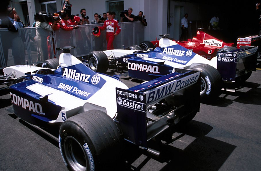 In the parc ferme
