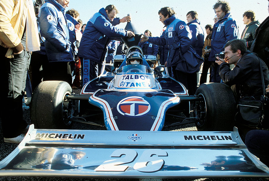 Pre-season test for the Ligier team