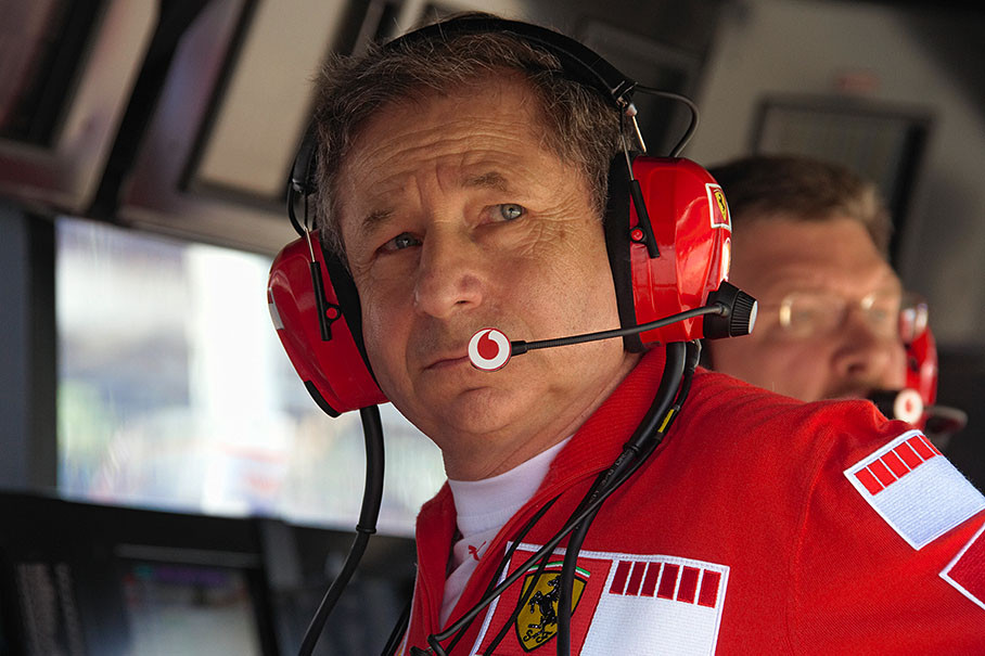 Jean Todt at Ferrari command center