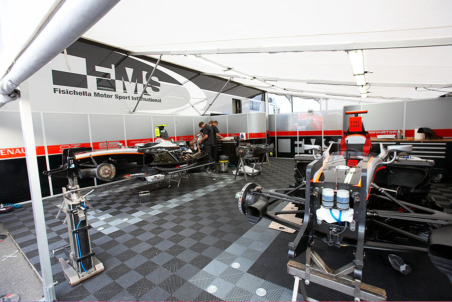 GP2 paddock
