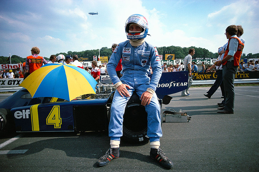 Patrick Depailler, Tyrrell, on the grid