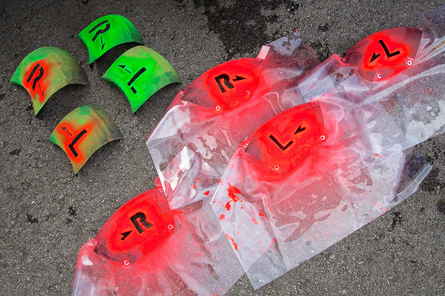 Matrices for marking the tyres